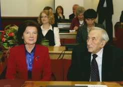 Maria Kaczyńska i Tadeusz Mazowiecki